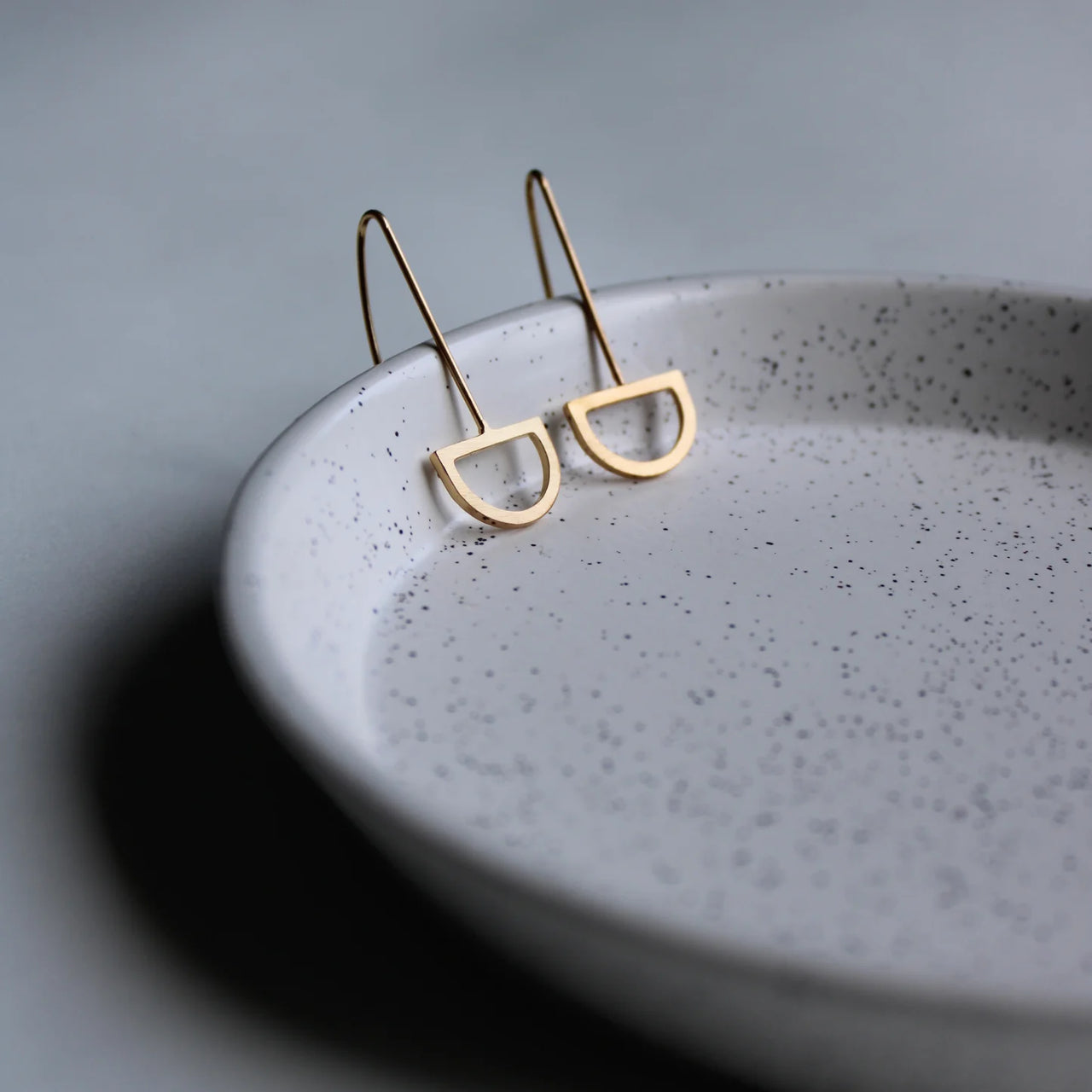 Arc Drop Earrings Gold Vermeil