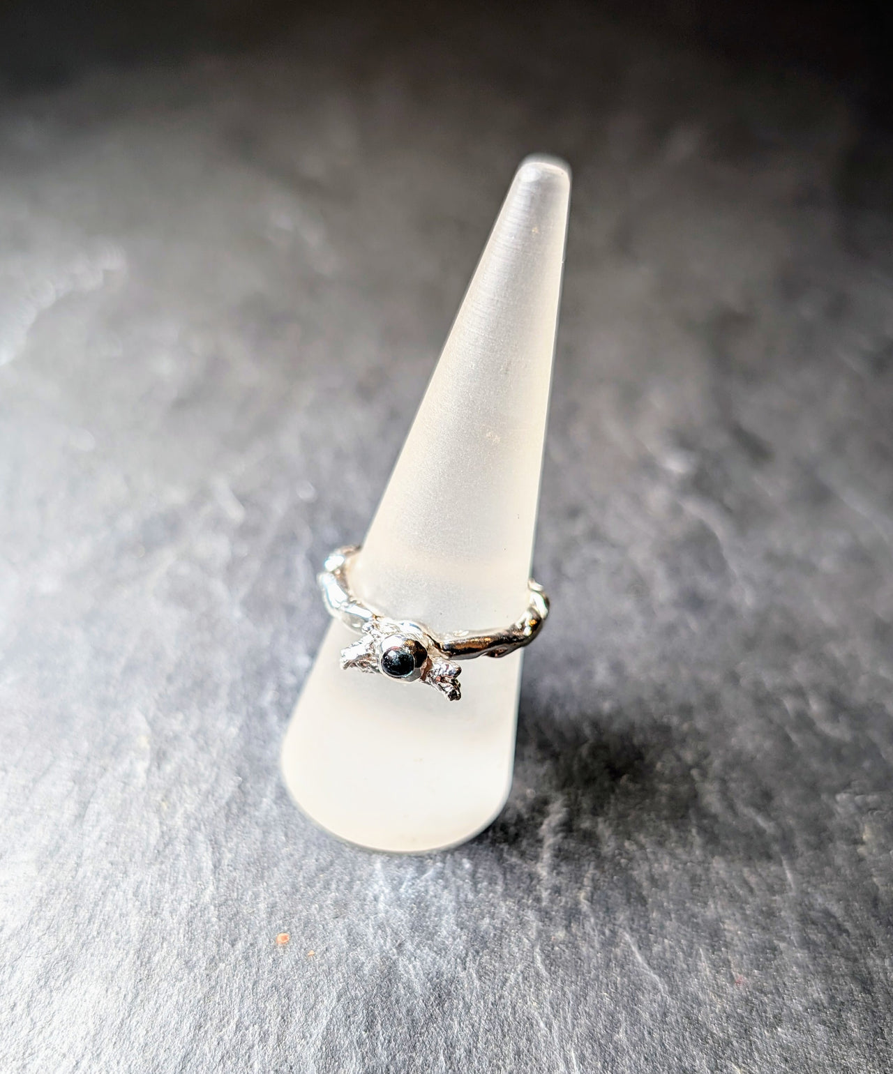 Carved Seaglass Ring