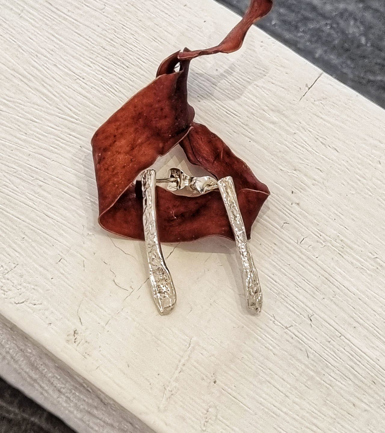 Seaweed Strand Stud Earrings