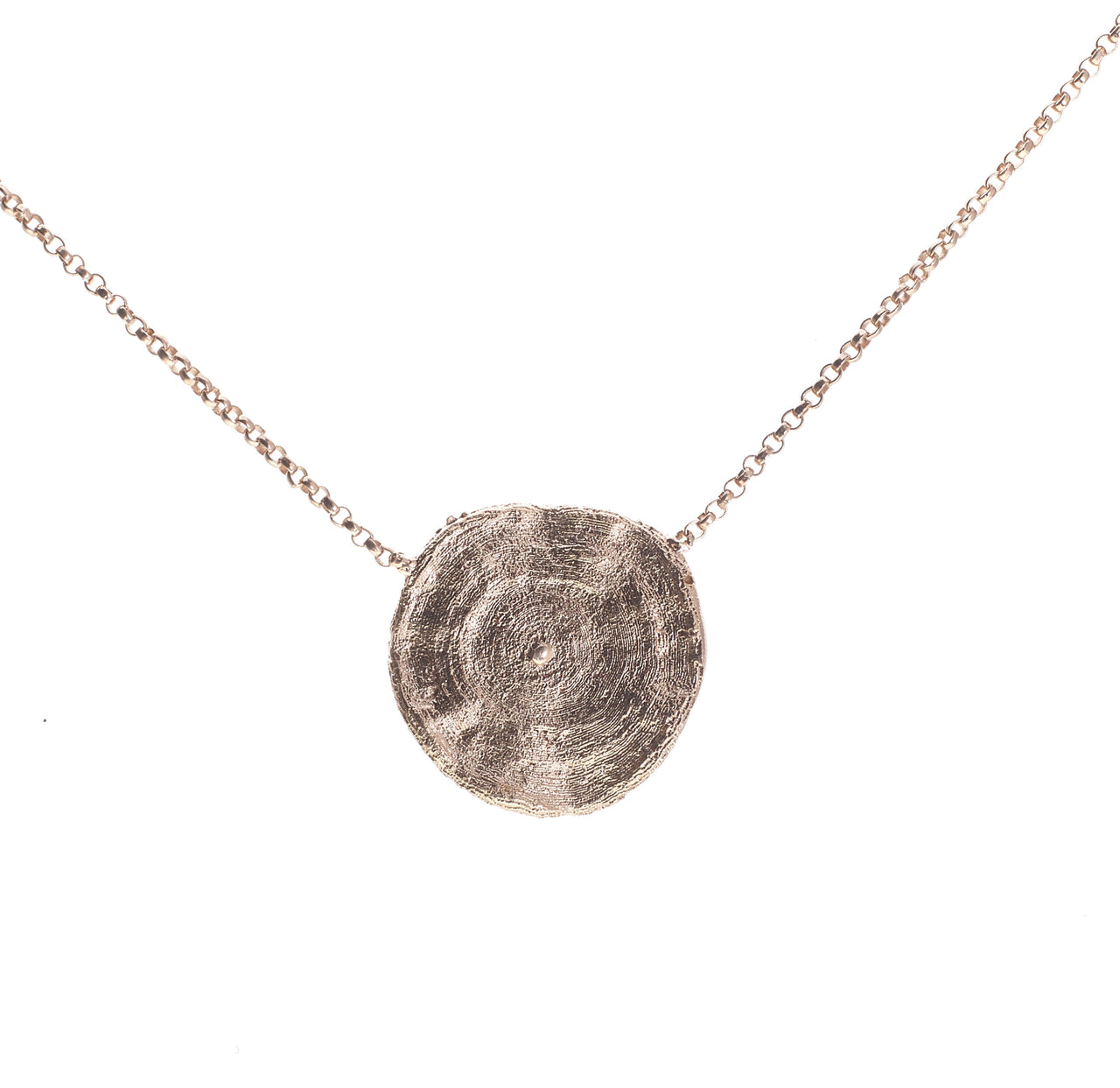 Circle Rose Gold Necklace