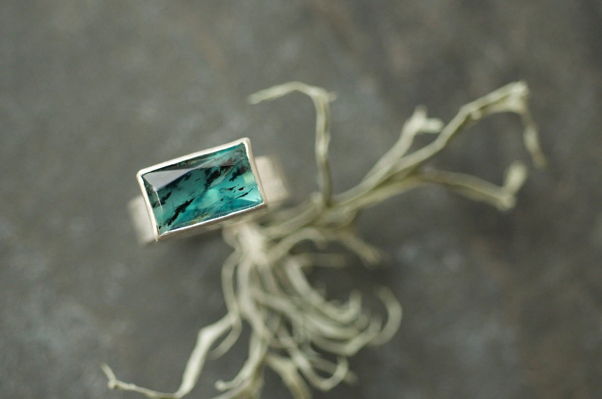 Peruvian Blue Opal Ring
