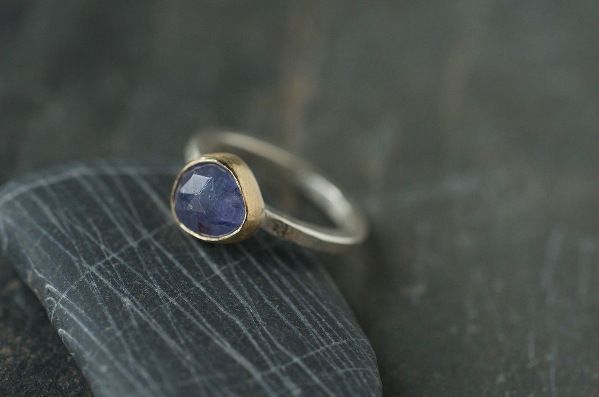 Blue Tanzanite Ring