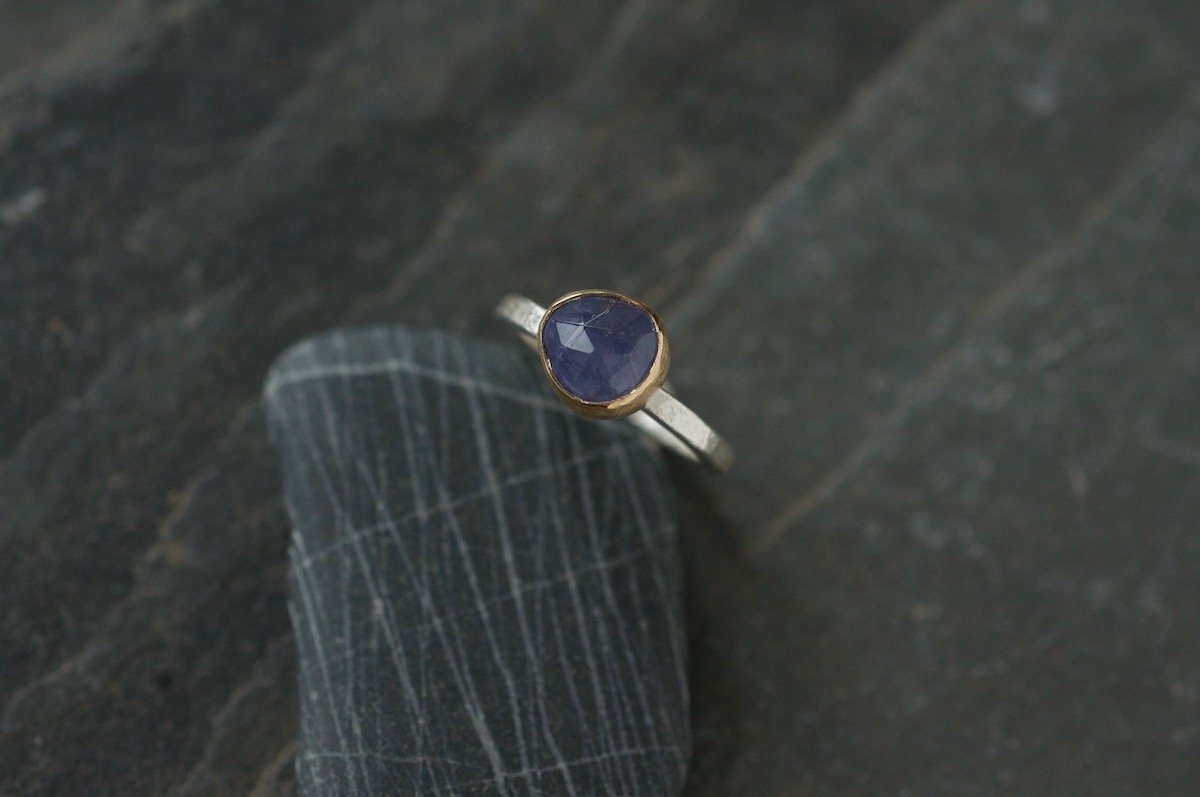 Blue Tanzanite Ring