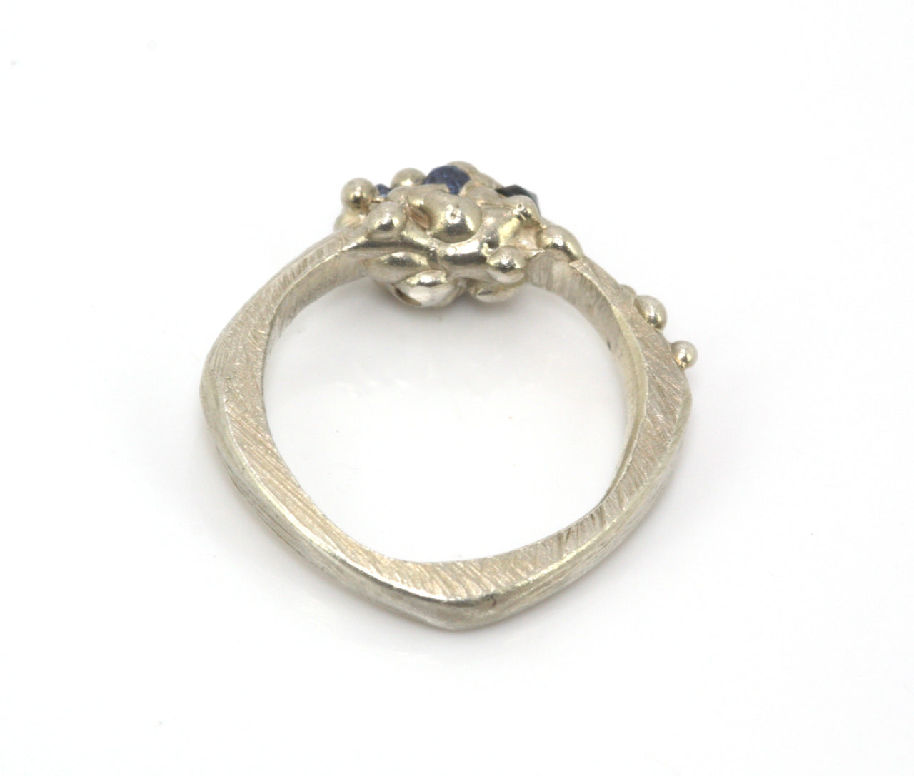 Molecule Ring in Silver and Sapphire