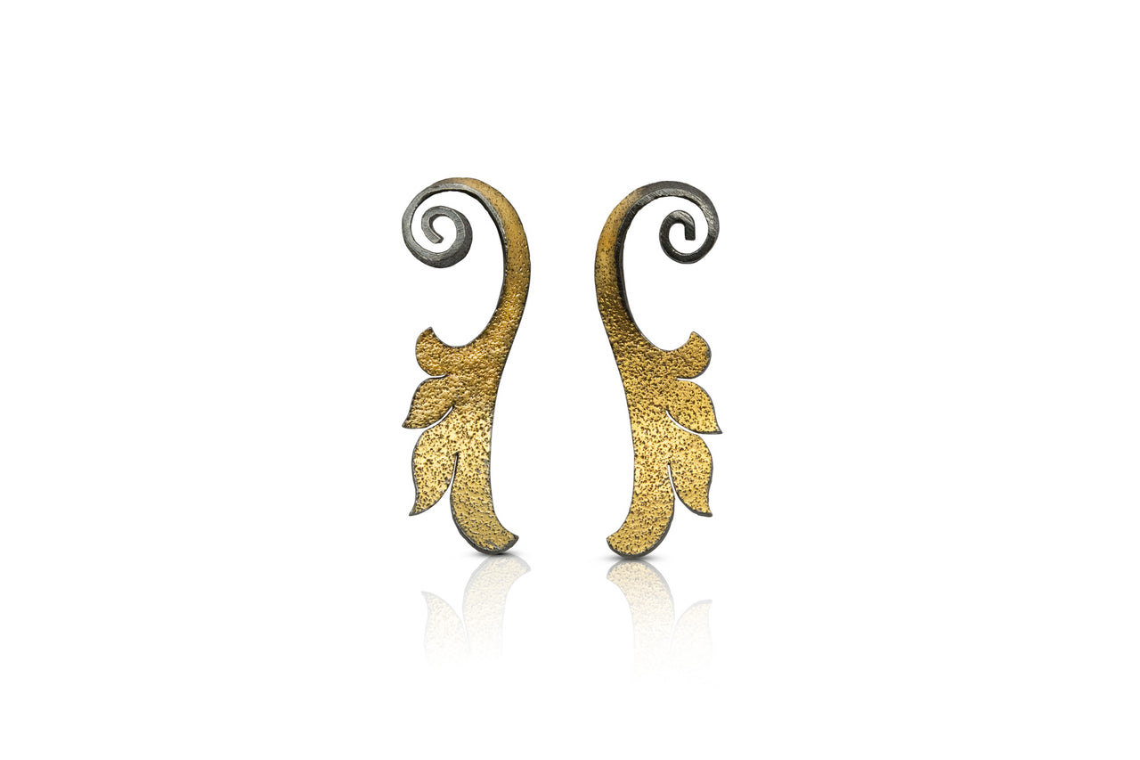 Acanthus Scroll Earrings