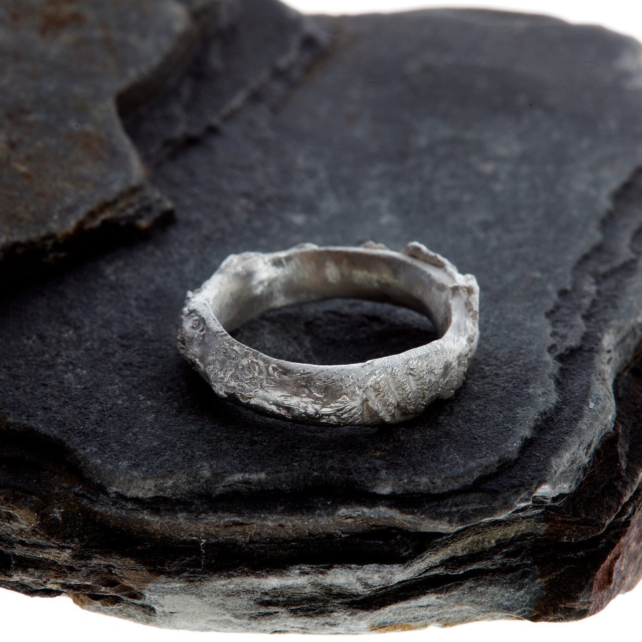 Sandform Ring - Shell, Driftwood and Rock