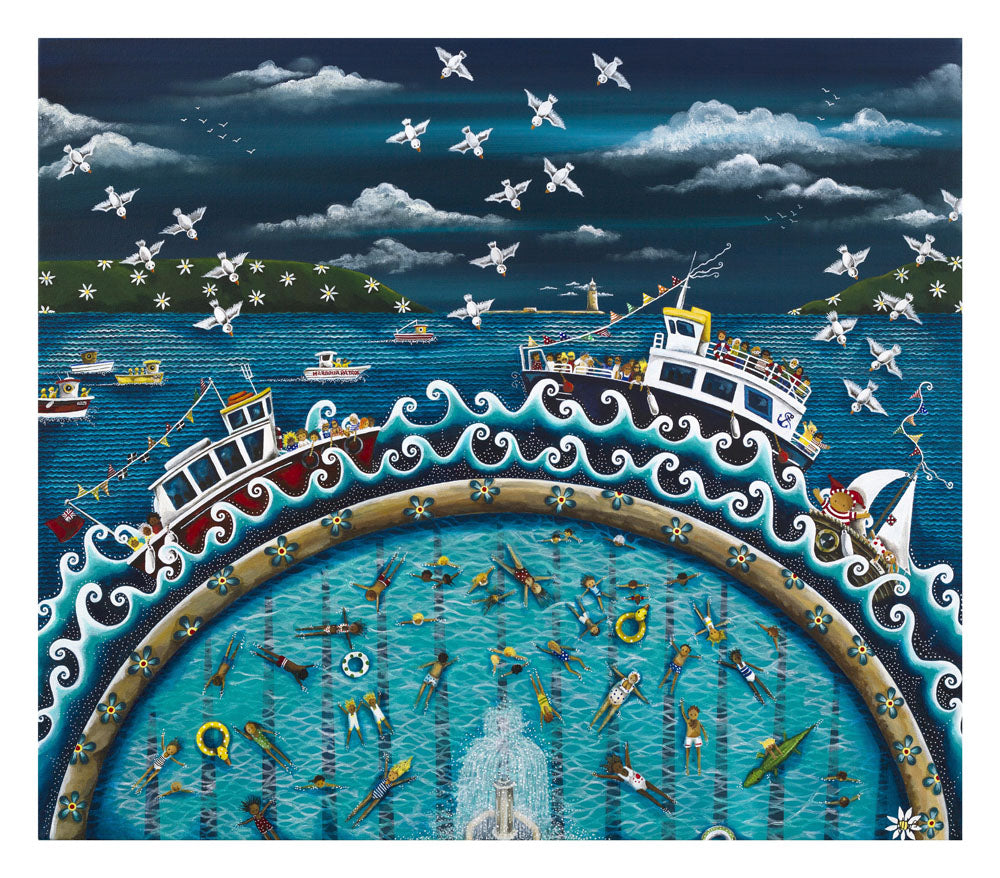 'Anyone for a dip?' Limited Edition Print | Collection Only