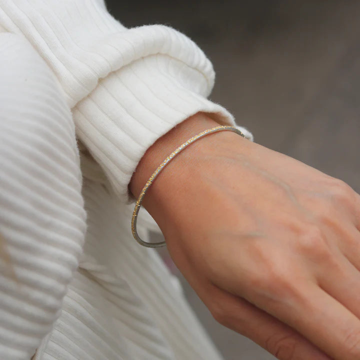 'Being' Etched Bangle