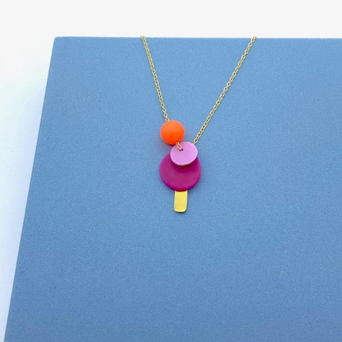 Everyday Beachclean Necklace - Gold Plated / Lilac