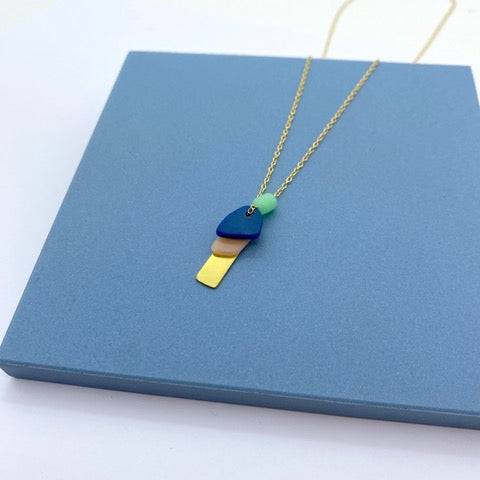 Everyday Beachclean Necklace - Gold Plated / Multi