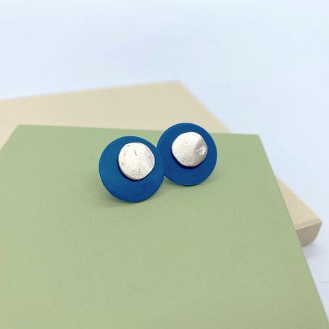 Two in One Ocean Lover Studs - Blue