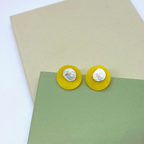 Two in One Ocean Lover Studs - Yellow