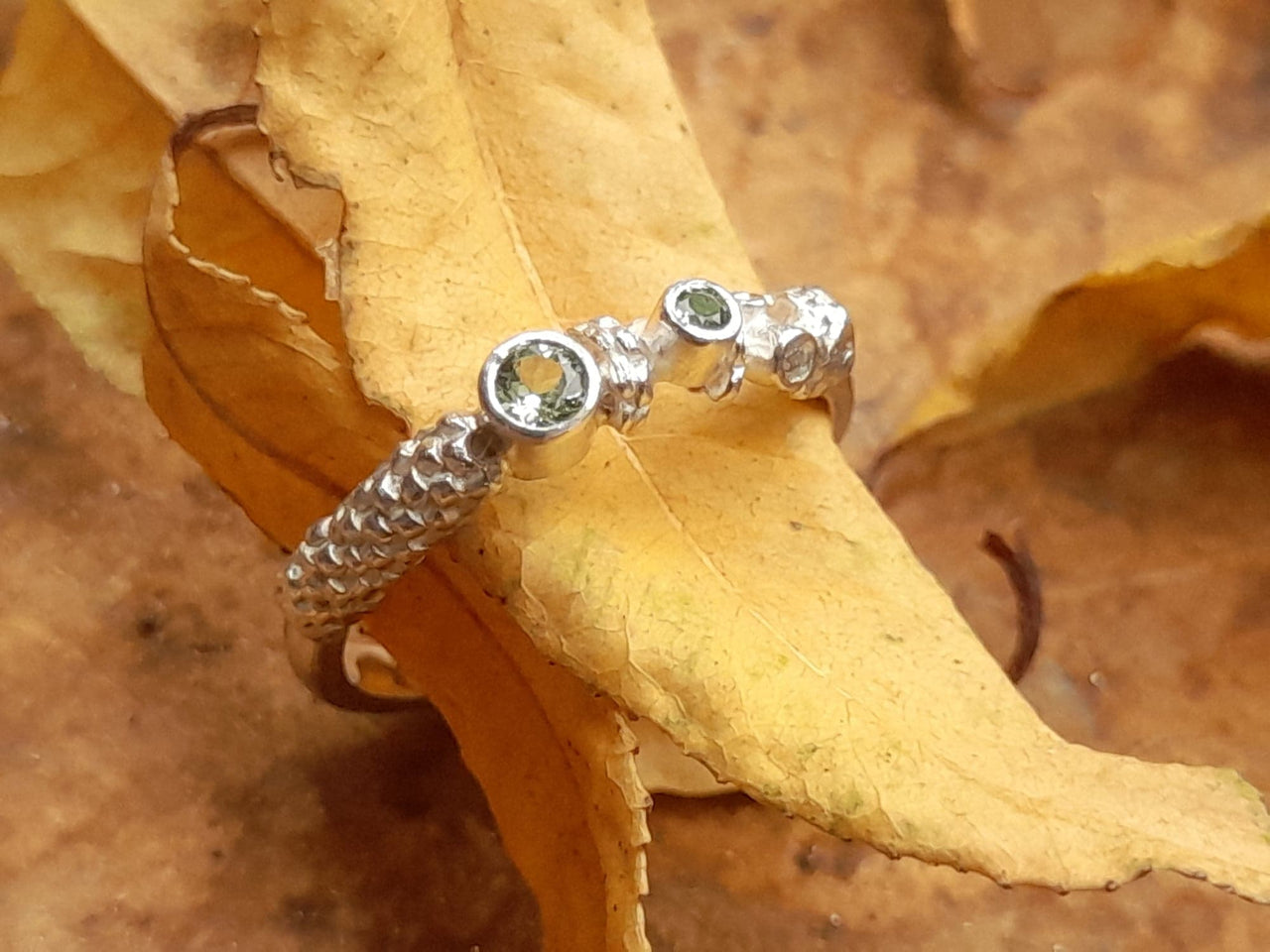 Catkin In Flower Tourmaline Ring