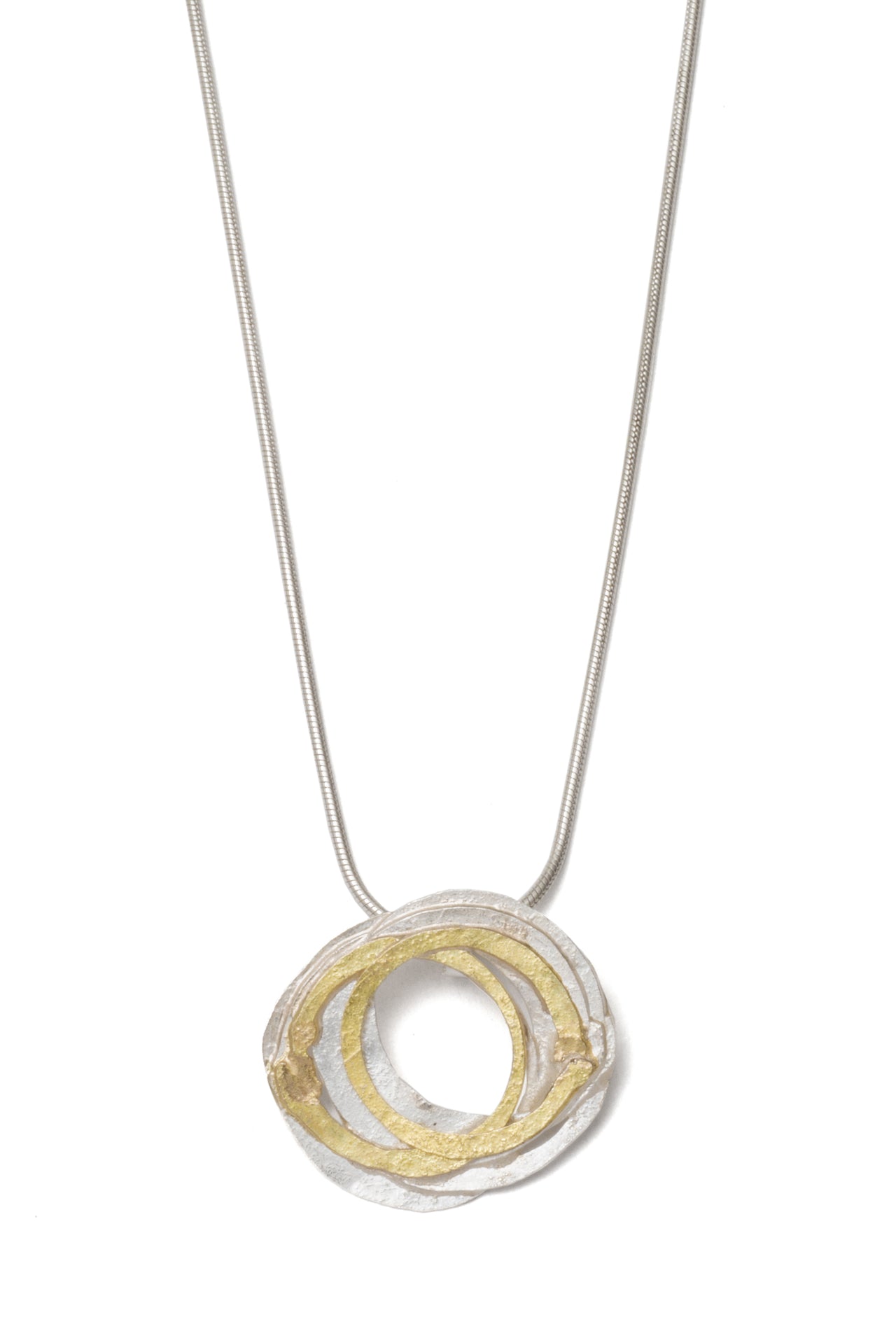 Gold & Silver Wrap  Pendant