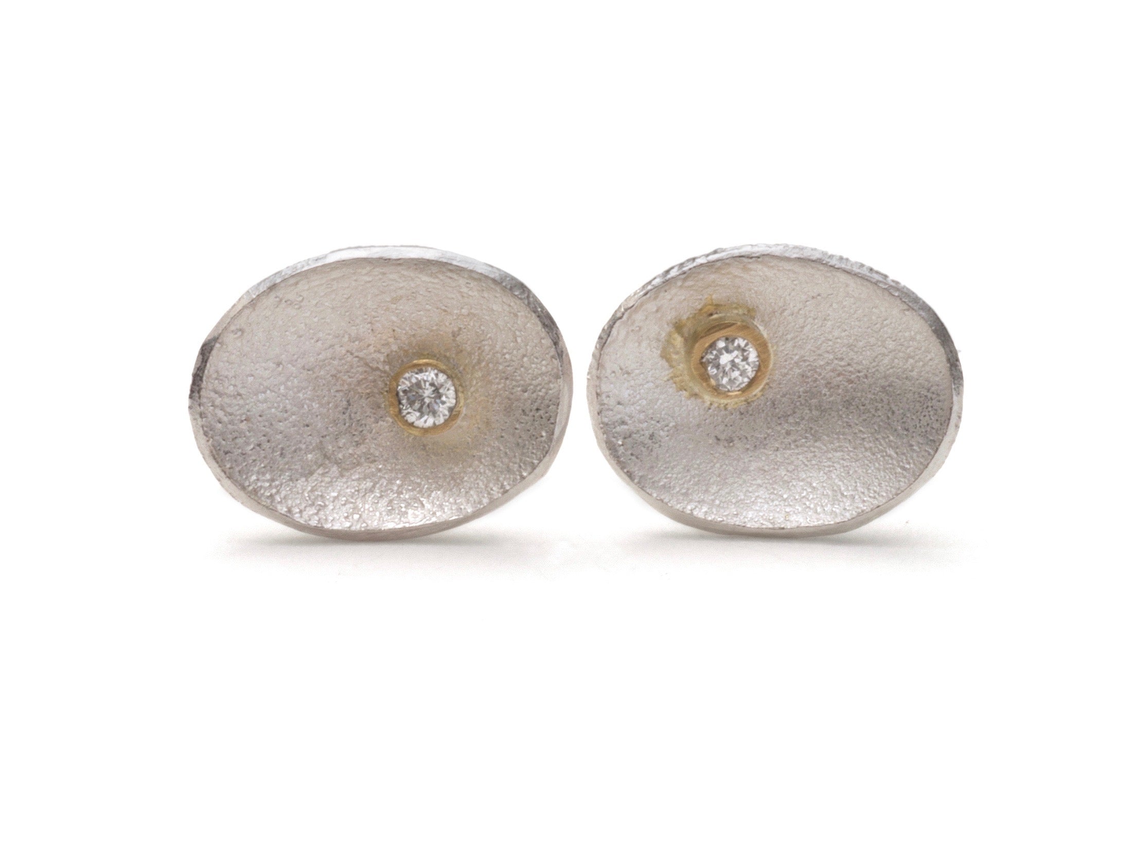 Mini Petal Flower Diamond Studs main image 1