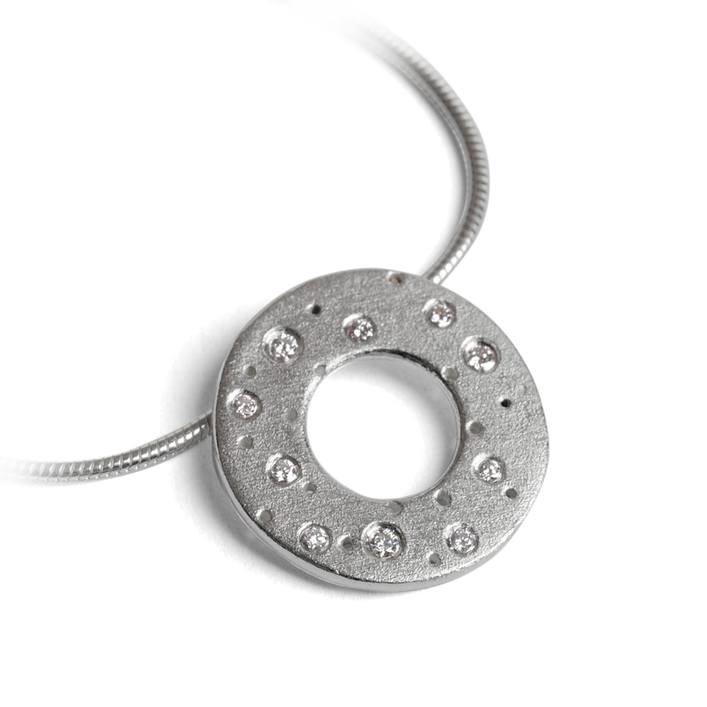 Sterling Silver & Diamond Necklace