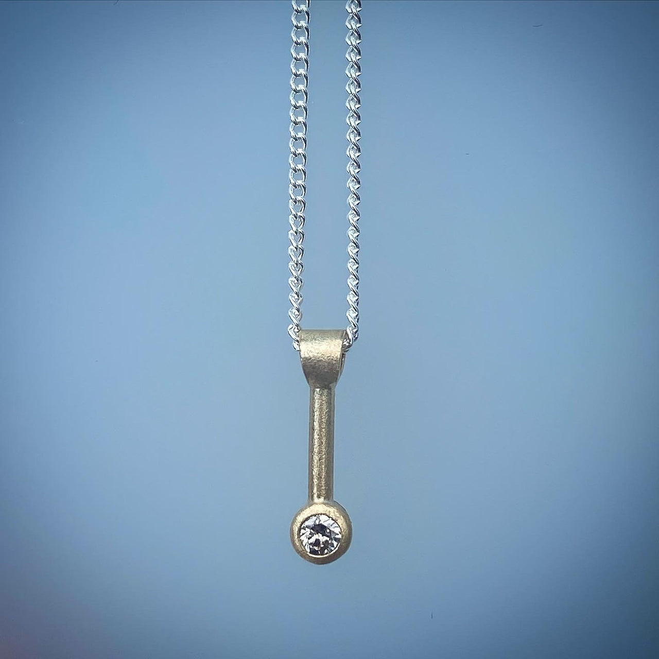 Mini Bowery Drop Diamond Pendant