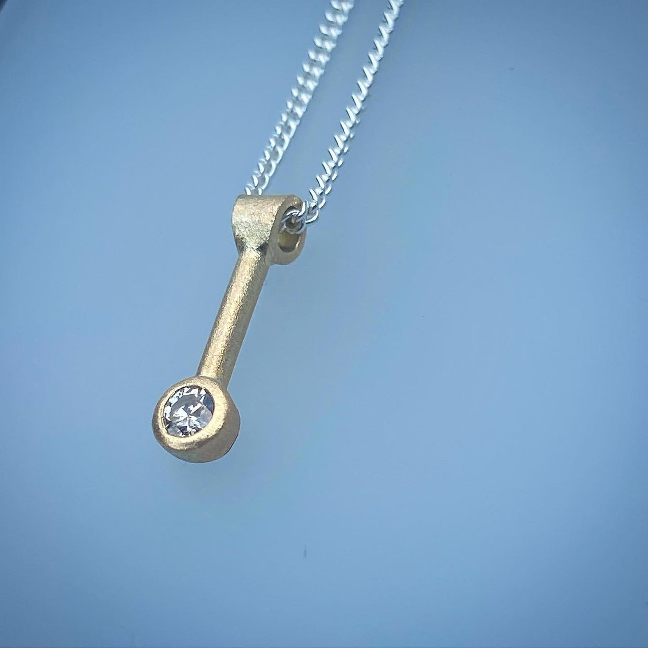 Mini Bowery Drop Diamond Pendant