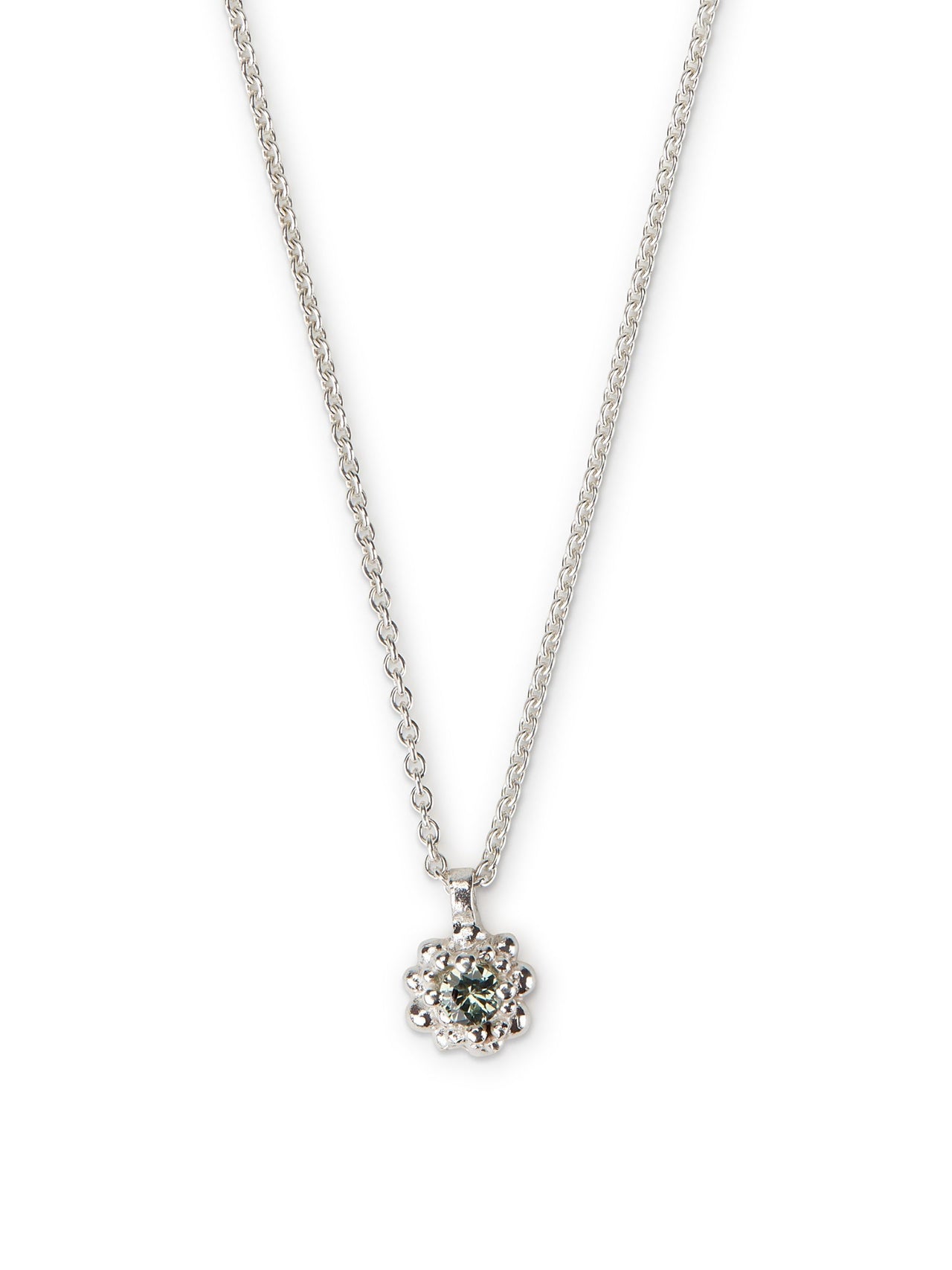 Cluster Pendant Silver & Sapphire
