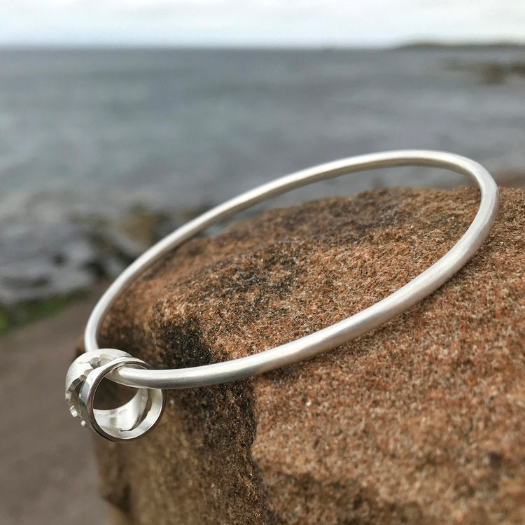 Silver Coastline Bracelet - Cornwall