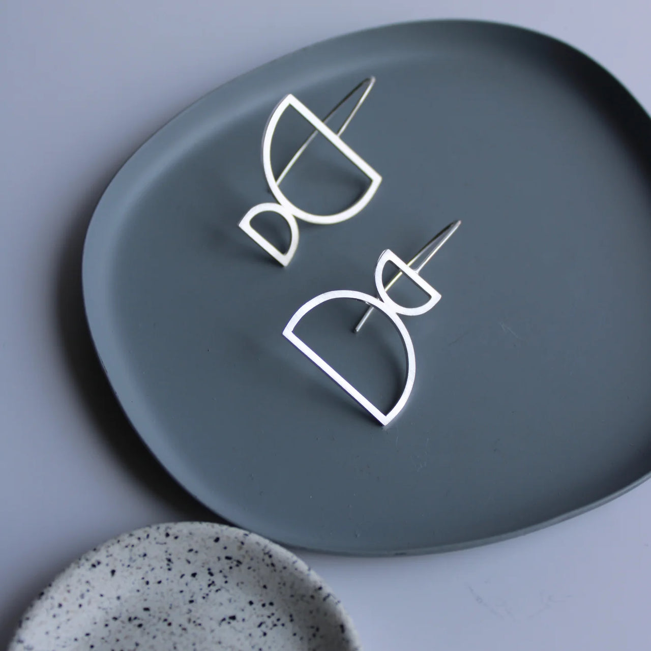 Arc Odd Drop Earrings