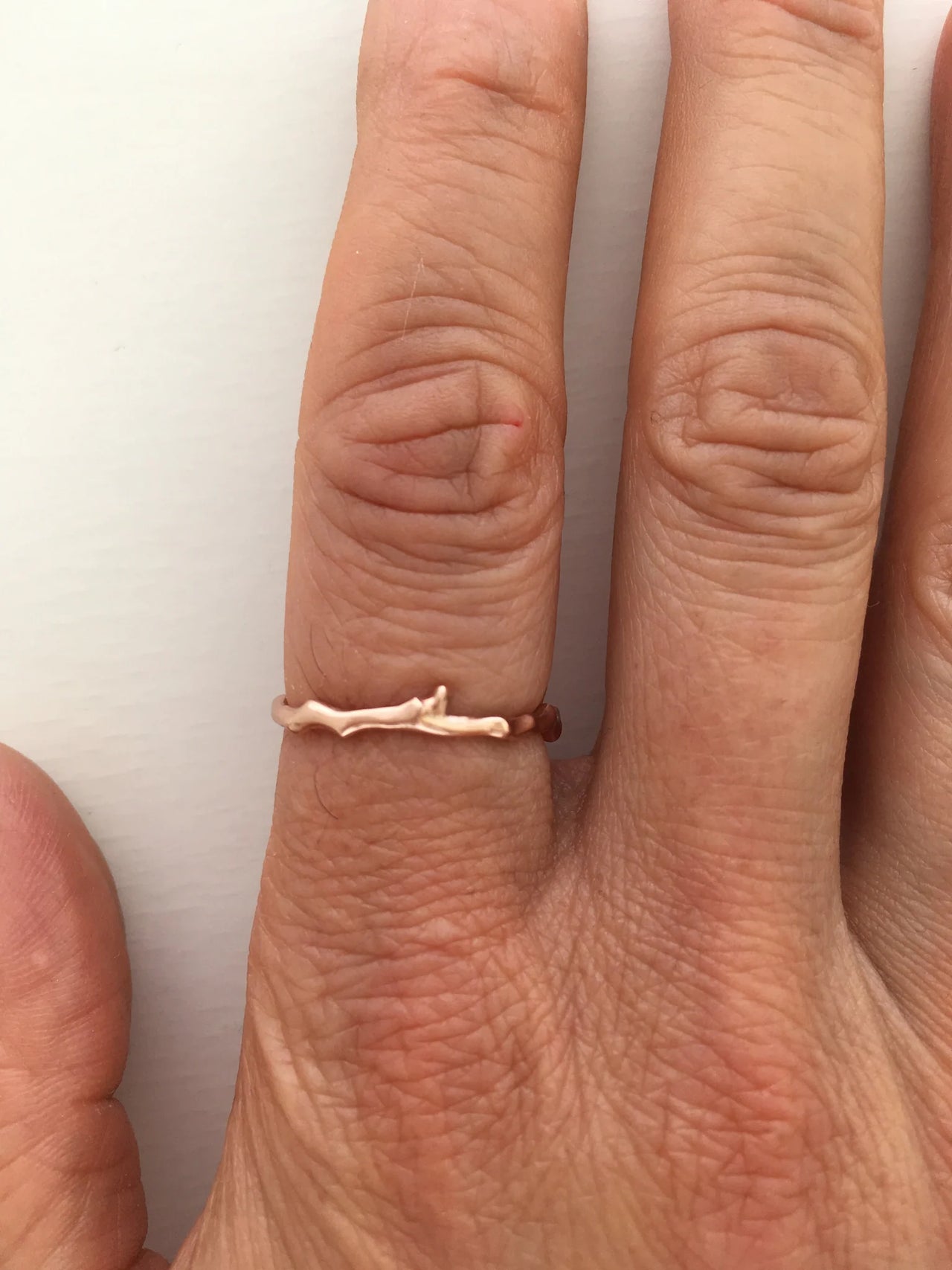 Cherry Twig Band Ring