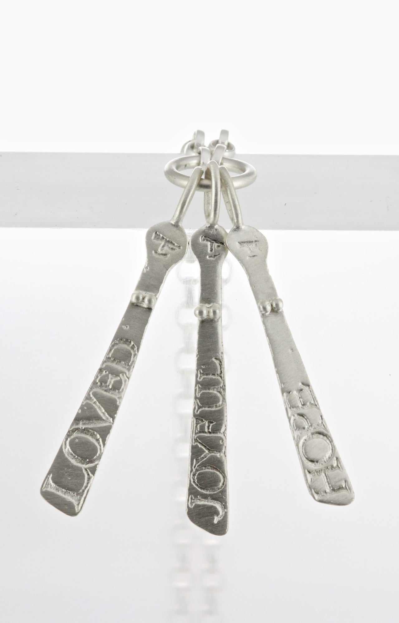 Three Sibyl  Necklace - LOVED, JOYFUL, HOPE