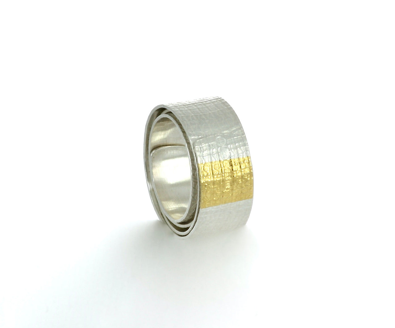 Silver & Gold Coil Ring