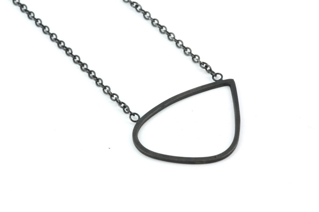 Large Single Wing Oxidised Pendant | IN STORE ONLY