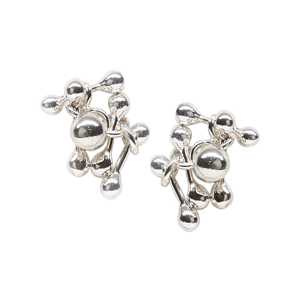 Small Silver Cluster Studs