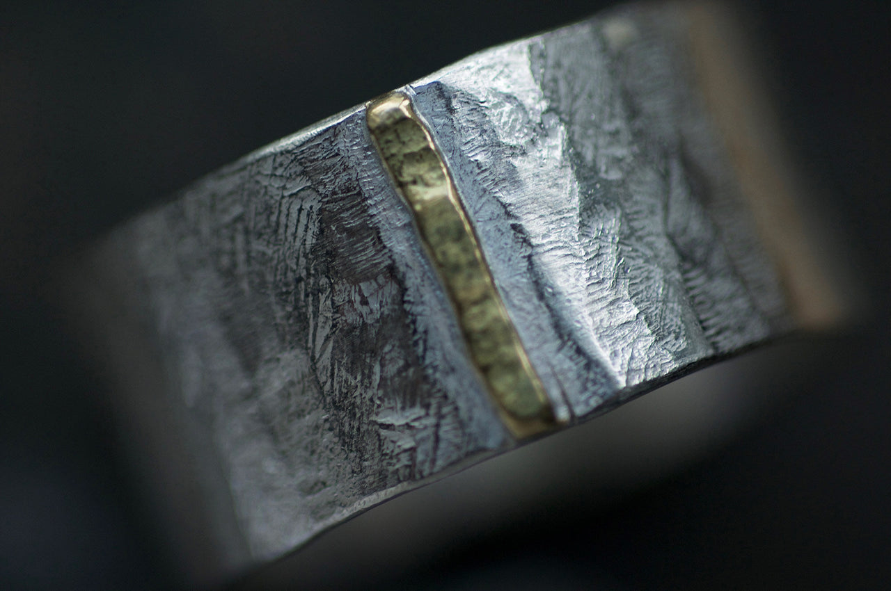 Monolith Ring with Gold Seam