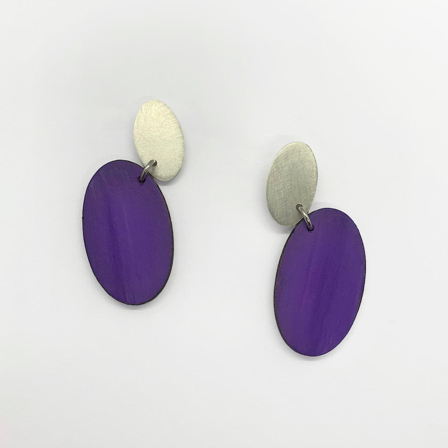 Oval Drop Earrings