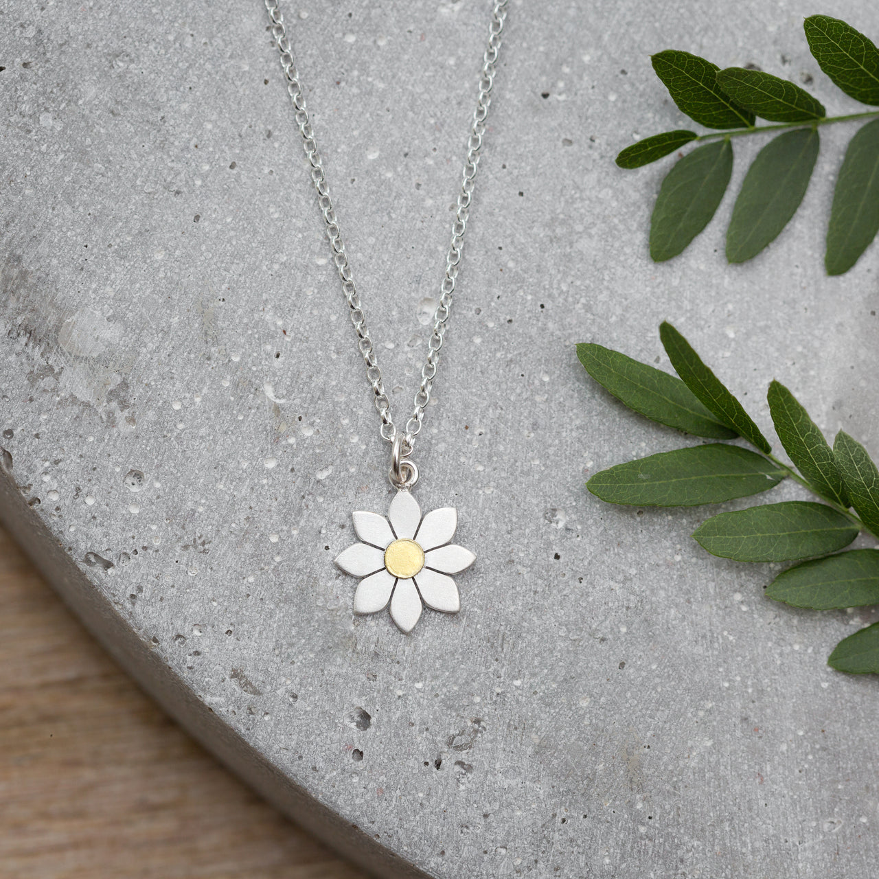 Small Dahlia Flower Pendant