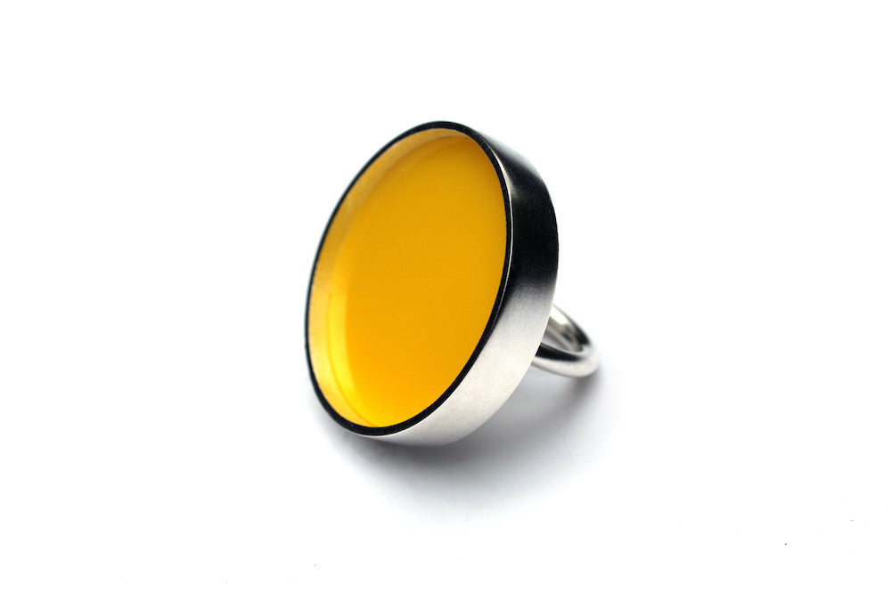 Yellow Circle Ring