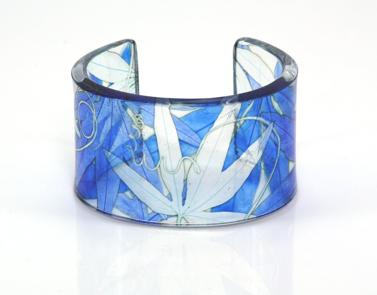 Mixed Blue Passionflower Cuff