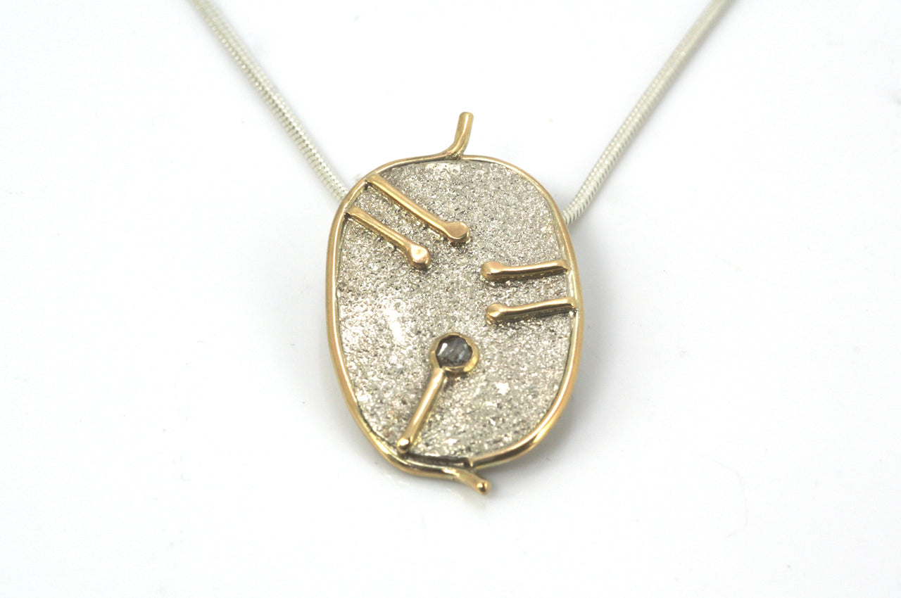 Diamond Lunaria Pendant