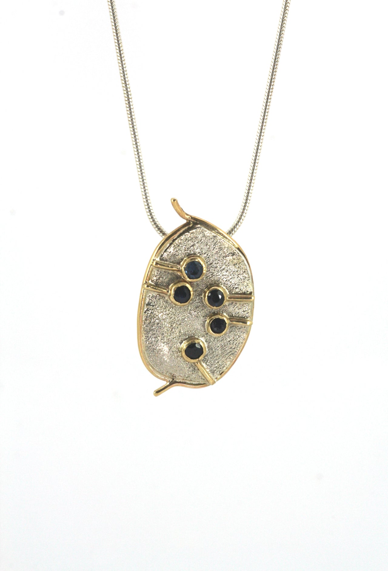Sapphire Lunaria Pendant