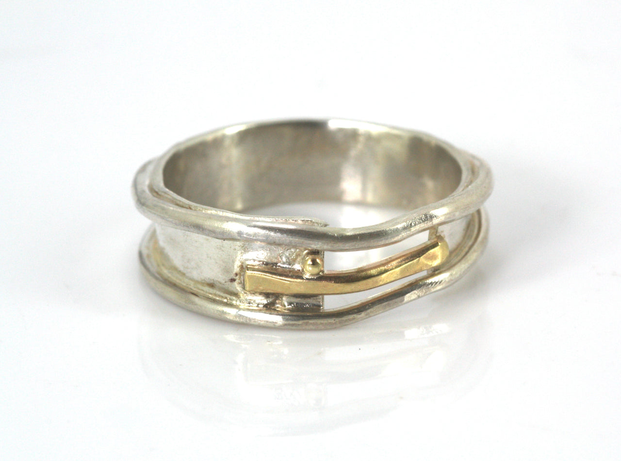 Silver and Gold Misu Ring