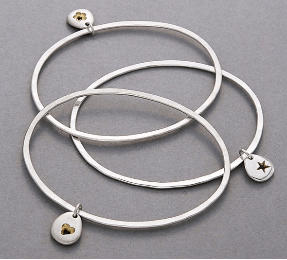 Pebble Flower Bangle