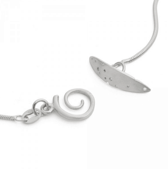 Layered Pattern Silver & Gold Necklace
