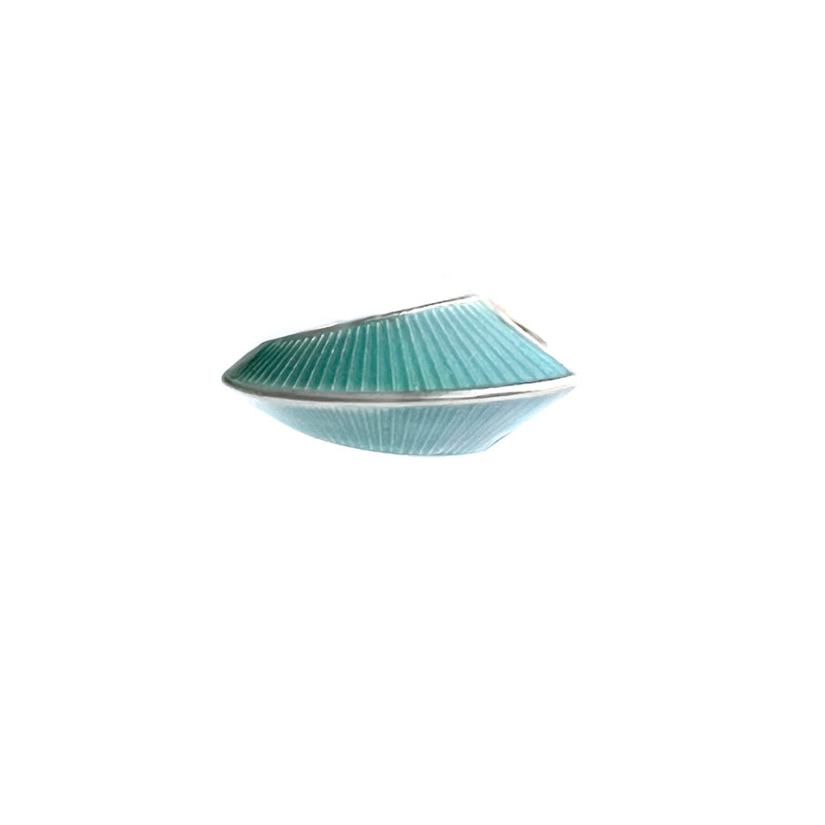 Phase Spiral Ring Aqua Enamel