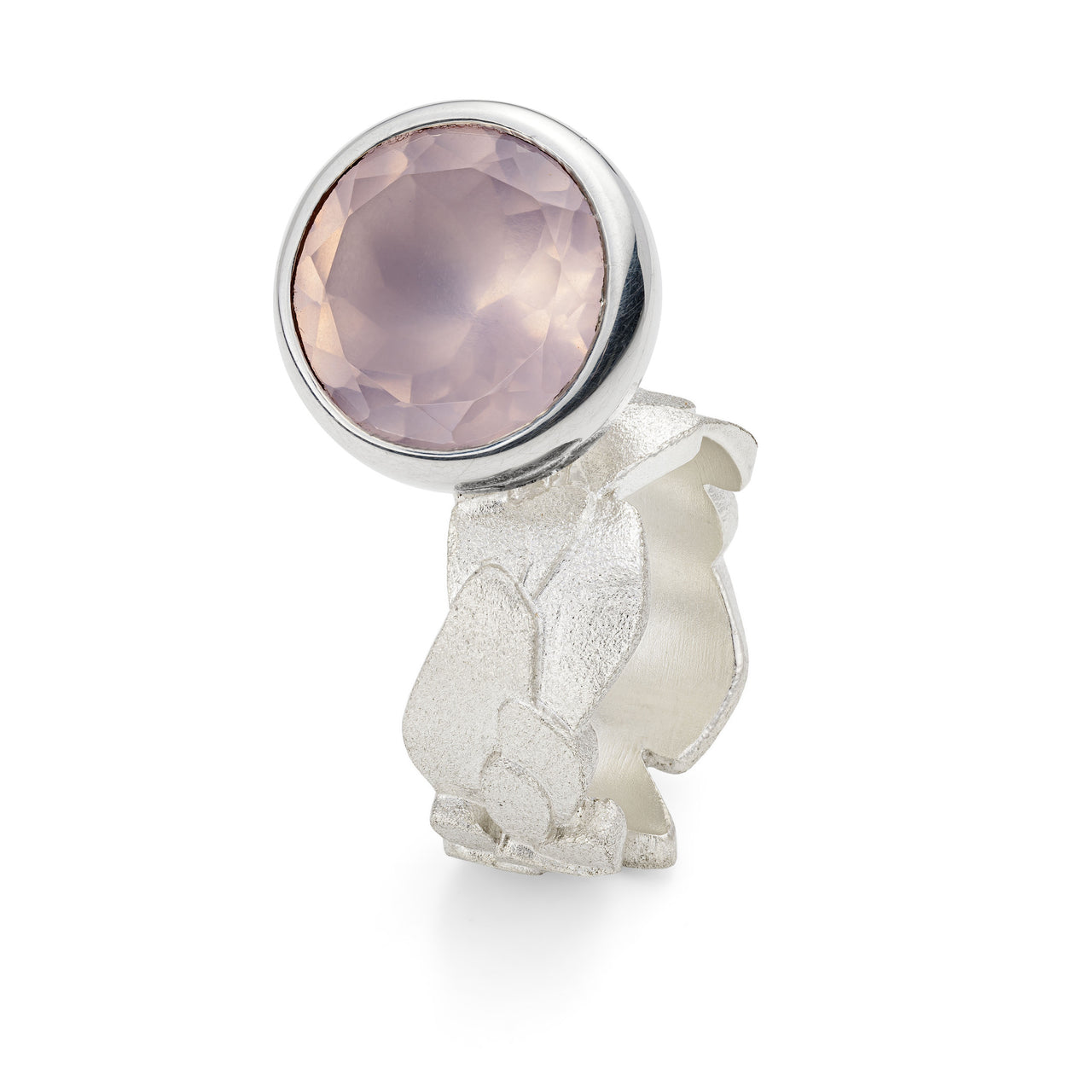 Rose Quartz Silver Ring | IN STORE ONLY