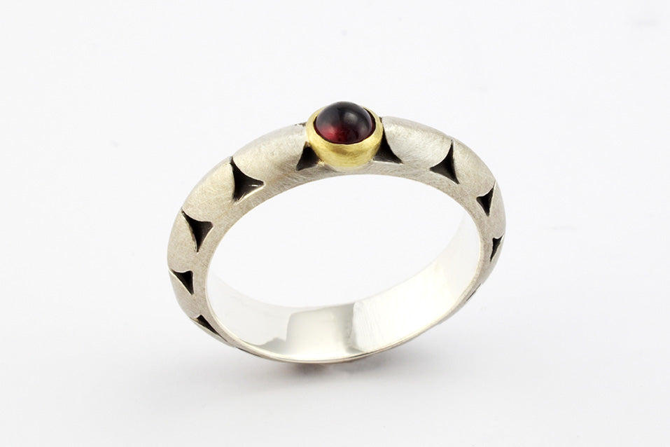 Garnet Anubis Ring