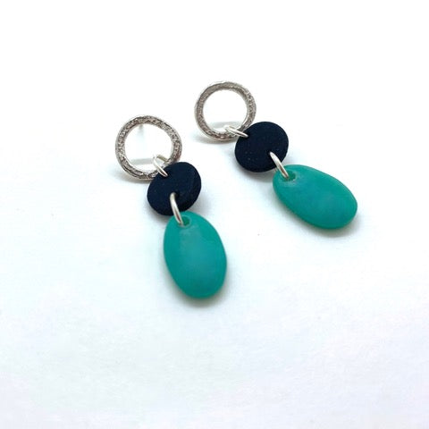 Mini ocean drop earrings