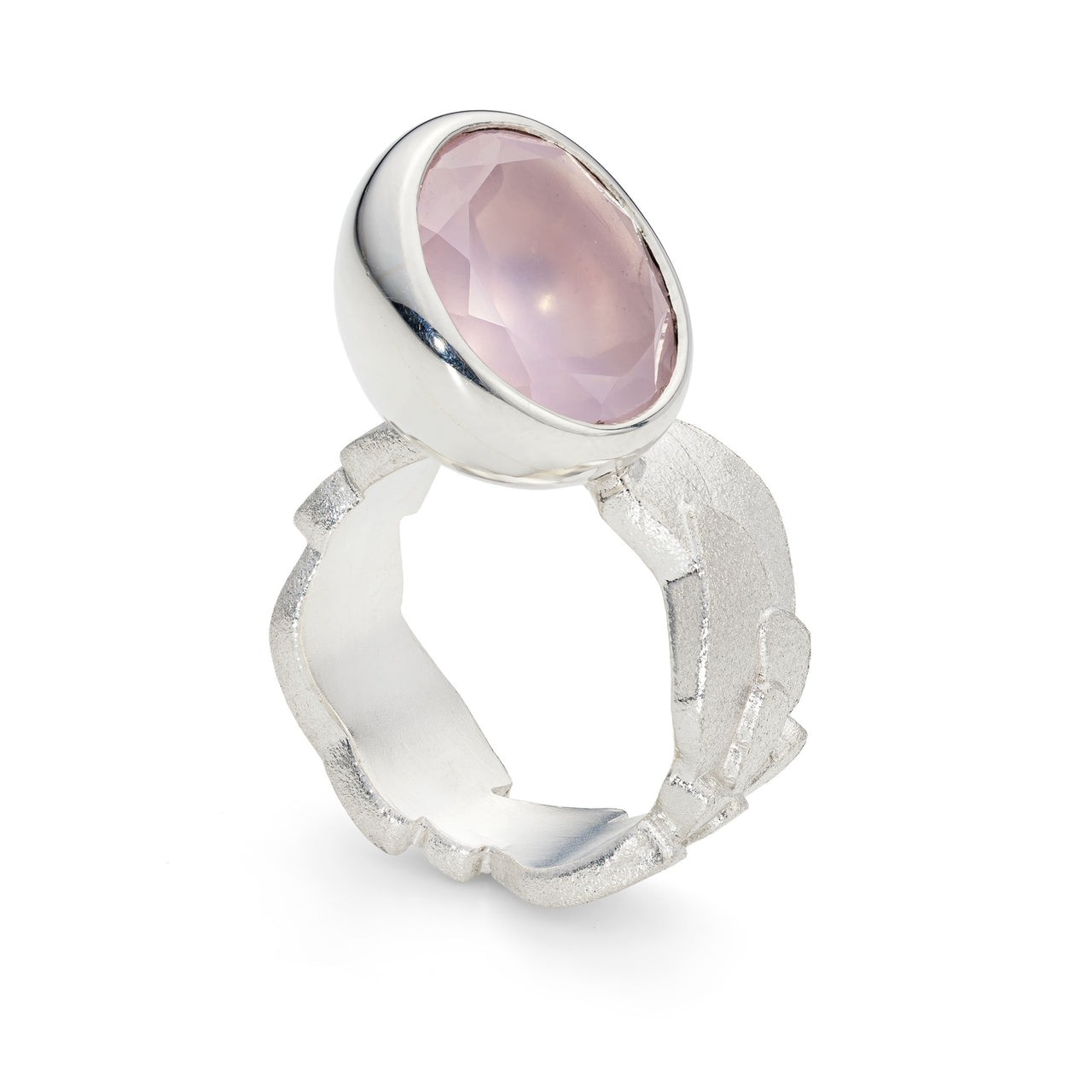 Rose Quartz Silver Ring | IN STORE ONLY