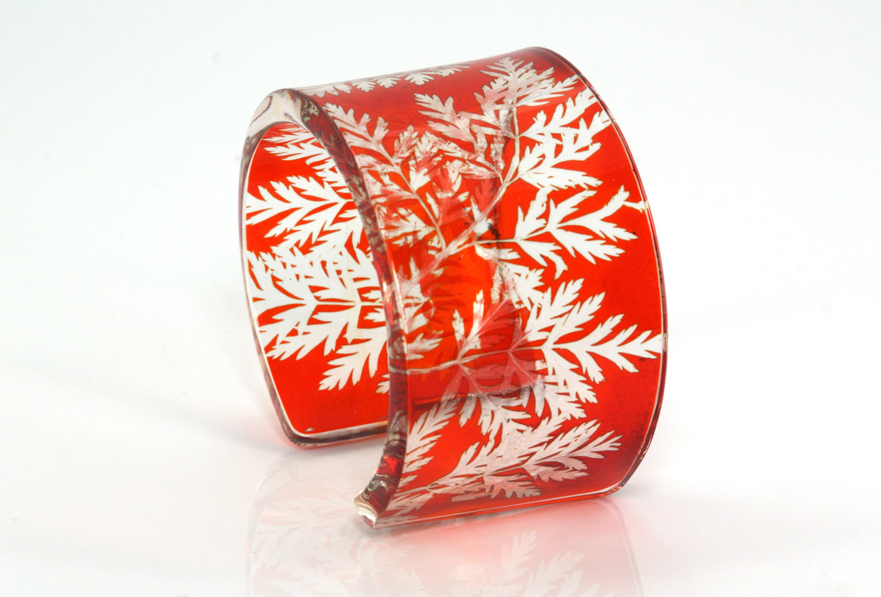 Orange Lace Cow Parsley Cuff