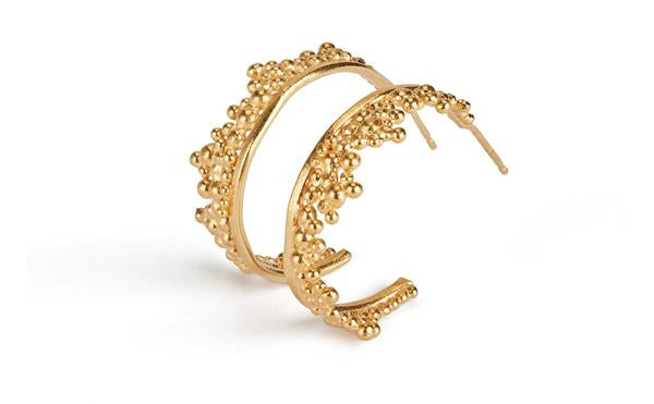 Scatter Granule Hoop Earrings
