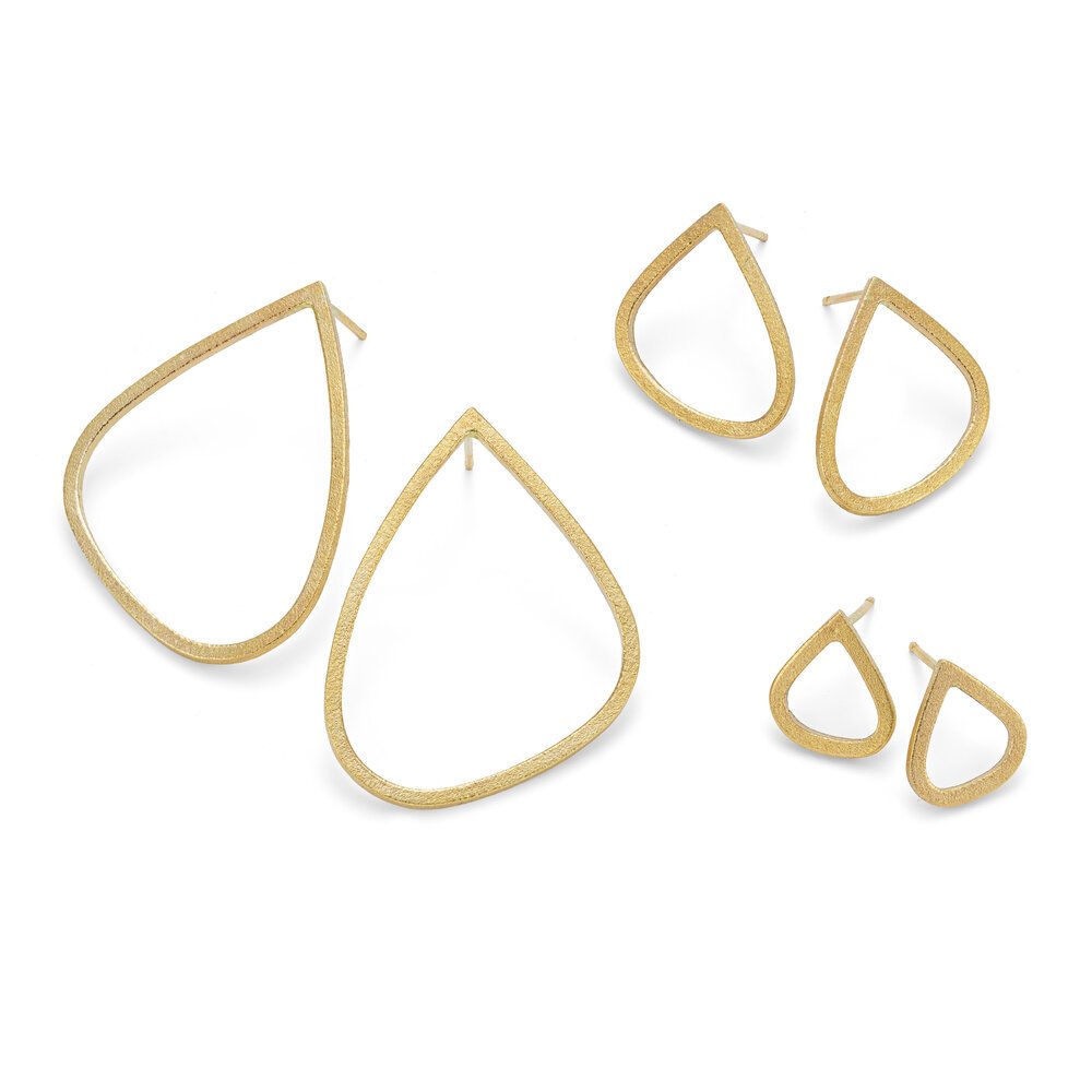 Medium Wing Studs Gold Plated | IN STORE ONLY