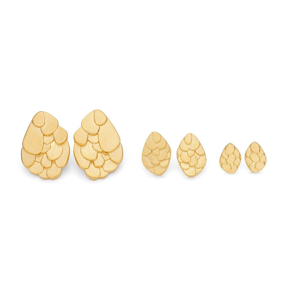 Medium Kimana Studs Gold Plated | IN STORE ONLY