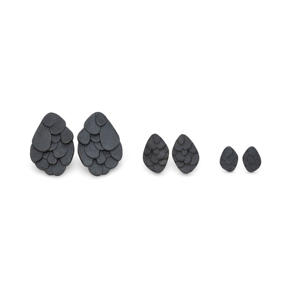 Medium Kimana Studs Oxidised | IN STORE ONLY